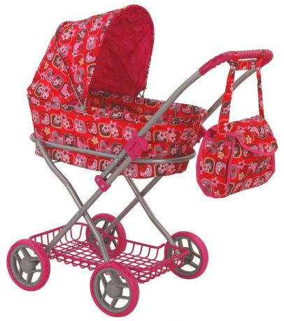 Транспорт для кукол Buggy Boom Коляска классическая для кукол 8019B Mixy (Микси) красный