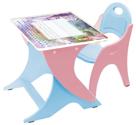 Набор детской мебели Тех Кидс РЕГУЛИРУЕМЫЙ, голубой, розовый