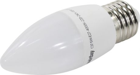 Лампа светодиодная SmartBuy C37, холодный свет, цоколь E27, 4000 К, 5 Вт