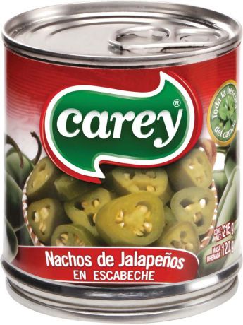 Овощные консервы Carey "Перец Халапеньо зеленый резанный кружочками", 198 г