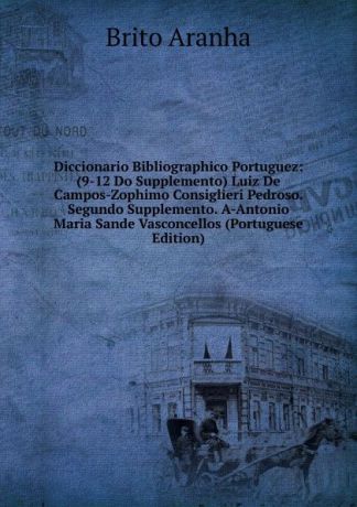 Brito Aranha Diccionario Bibliographico Portuguez: (9-12 Do Supplemento) Luiz De Campos-Zophimo Consiglieri Pedroso. Segundo Supplemento. A-Antonio Maria Sande Vasconcellos (Portuguese Edition)