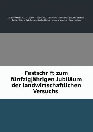 Saxony Möckern Festschrift zum funfzigjahrigen Jubilaum