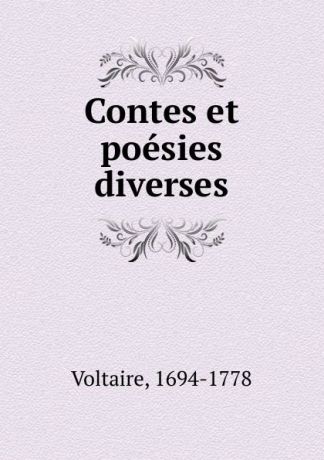 Voltaire Contes et poesies diverses