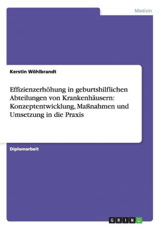 Kerstin Wöhlbrandt Effizienzerhohung in geburtshilflichen Abteilungen von Krankenhausern. Konzeptentwicklung, Massnahmen und Umsetzung in die Praxis