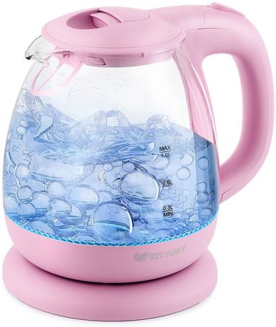 Электрический чайник Kitfort КТ-653-2, розовый