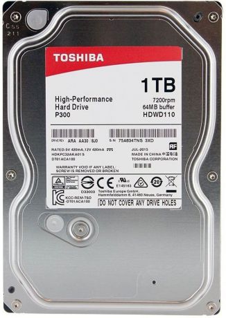 Toshiba P300 1TB внутренний жесткий диск (HDWD110UZSVA)