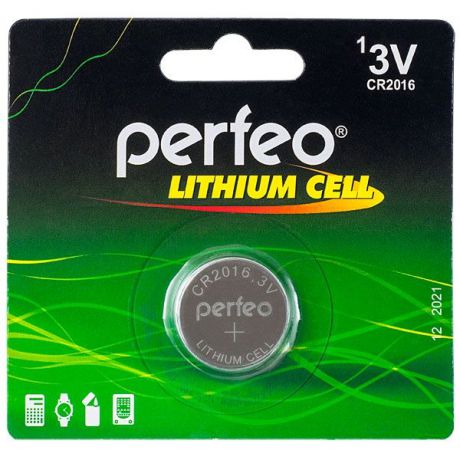 Батарейка Perfeo PF CR2016/1BL