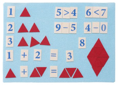 Stigis Игра на липучках Стигисы Мозаика математическая цвет красный