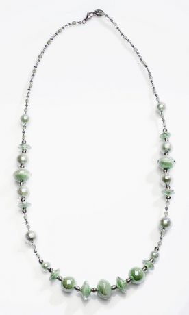 Колье/ожерелье бижутерное Antica Murrina "Минт 1", CO954A08, Муранское стекло, 81 см, зеленый