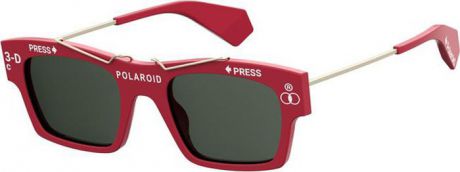 Очки солнцезащитные Polaroid, PLD-201180C9A50M9, серый, красный