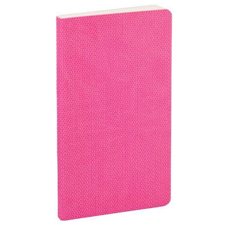 Записная книжка HATBER с обложкой из экокожи DOBBY Розовый, 72 листов, формат A6, 72