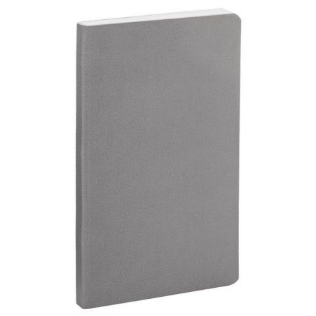 Записная книжка HATBER с обложкой из экокожи MAJESTIC Серый, 128 листов, формат A5, 128