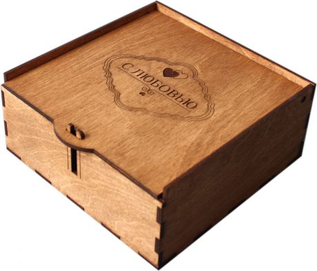 Подарочная упаковка Artandwood С любовью, светло-коричневый