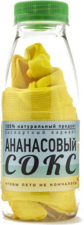 Носки Бюро находок "Ананасовый сокс. Лайт", цвет: желтый. Размер 25