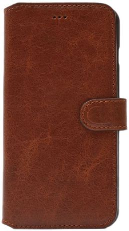 Чехол портмоне для Iphone 8 plus/7 plus коричневый vintage