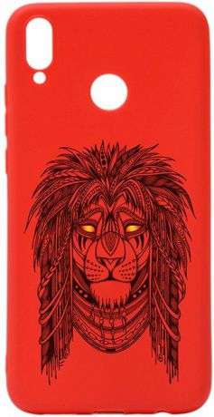 Чехол для сотового телефона GOSSO CASES для Honor 8X Soft Touch Art Grand Leo Red, красный