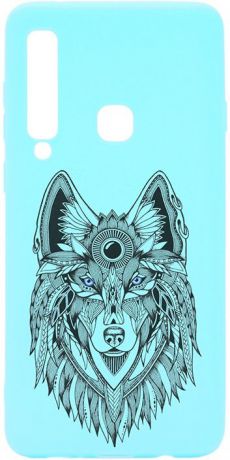 Чехол для сотового телефона GOSSO CASES для Samsung Galaxy A9 Soft Touch Art Grand Wolf Mint, голубой