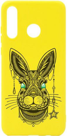 Чехол для сотового телефона GOSSO CASES для Huawei P30 Lite Soft Touch Art Grand Rabbit Yellow, желтый