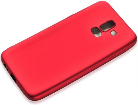 Чехол для сотового телефона Gurdini Soft touch силикон red для Samsung J8 2018, красный