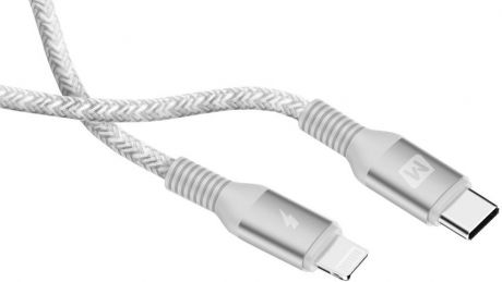 Кабель Momax Elite Link Lightning to Type-C Cable 1.2m, серебристый