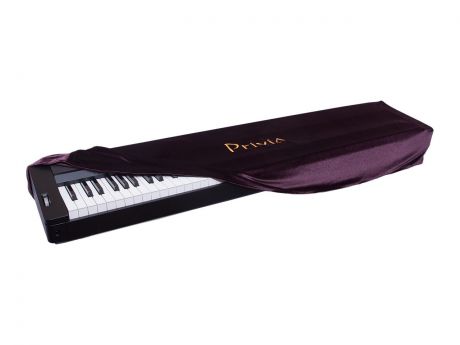 Чехол для музыкального инструмента Накидка бархатная для цифрового фортепиано Casio Privia (коричнево-бордовый), коричневый, бордовый