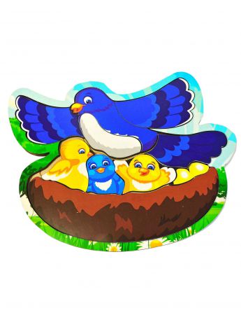 Пазл для малышей Taowa Деревянный вкладыш "Голубь с птенцами"
