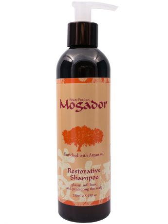 Шампунь для волос Mogador Восстанавливающий шампунь с минералами Мертвого моря и натуральными маслами, 250 мл