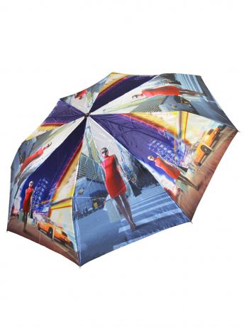Зонт Ame Yoke Umbrella (Japan) Ok-58-сатин-2-1, синий, желтый, красный