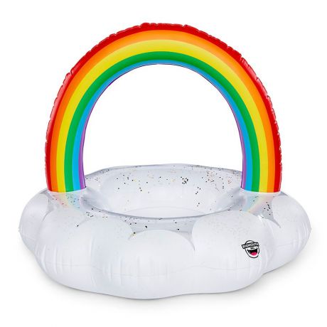 Матрас надувной для плавания BigMouth Круг надувной Rainbow Cloud, разноцветный