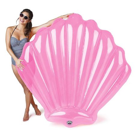 Матрас надувной для плавания BigMouth Матрас надувной Seashell Pink, розовый