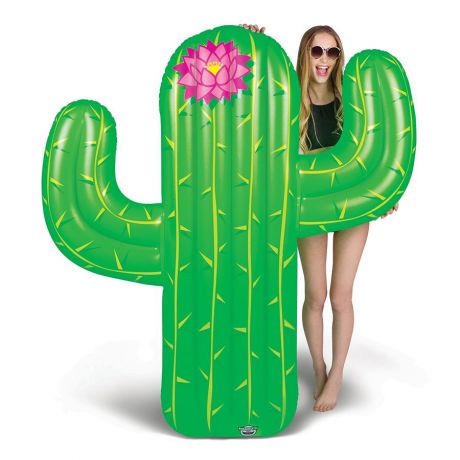 Матрас надувной для плавания BigMouth Матрас надувной Cactus, зеленый