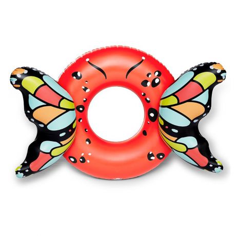 Матрас надувной для плавания BigMouth Круг надувной Butterfly Wings - Red, разноцветный