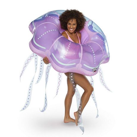 Матрас надувной для плавания BigMouth Круг надувной Jellyfish, фиолетовый