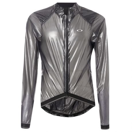 Велокуртка мужская Oakley Jawbreaker Road Jacket, 412430A-02E_Blackout, черный, прозрачный, размер L (50)