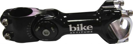 Вынос руля Bike Attitude, AS825, регулируемый, под диаметр руля 25,4 мм, черный, длина 110 мм