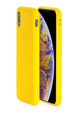 Чехол для сотового телефона Gurdini Чехол накладка Soft Lux (11) для Apple iPhone X/XS 5.8",907065, желтый, желтый