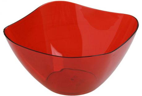 Салатник Беросси "Ice", цвет: красный, 1 л