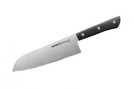 Кухонный нож samura сантоку Samura Harakiri SHR-0085B, SHR-0095B, черный
