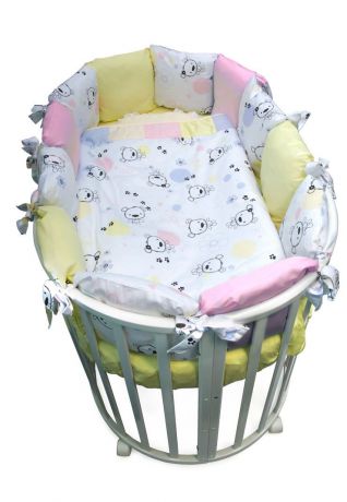 Комплект белья для новорожденных Сонный гномик Конфетти, 414-12_2, розовый