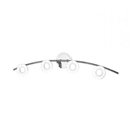 Настенно-потолочный светильник Idlamp 351/4A-Chrome, серый металлик