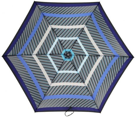 Зонт женский Henry Backer, 3 сложения, цвет: серый. U32202 Stripes