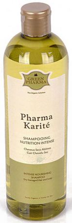 Шампунь Greenpharma "Pharma Karite" интенсивный, питательный, для очень сухих волос и кожи головы, 500 мл