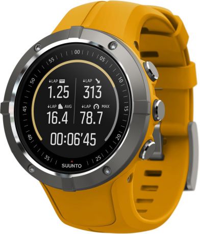 Спортивные часы Suunto "Spartan Trainer Wrist HR Amber", цвет: желтый, черный