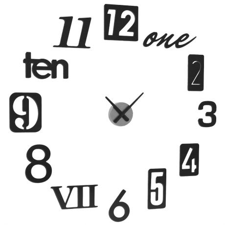 Часы настенные Umbra "Numbra", цвет: черный. 118430-040
