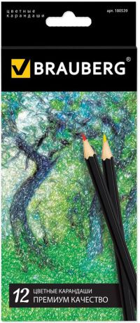 Brauberg Набор цветных карандашей Artist Line 12 цветов 180539