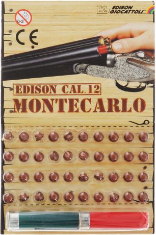 Edison Пистоны Montecarlo с двумя гильзами цвет зеленый красный 40 шт