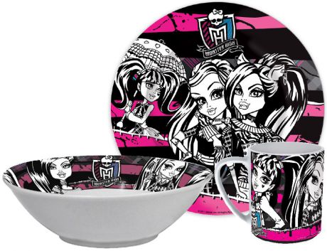 Stor Набор посуды для кормления Monster High 3 предмета