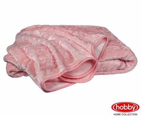 Покрывало Hobby Home Collection "Yelizaveta", цвет: светло-розовый, 220 х 240 см