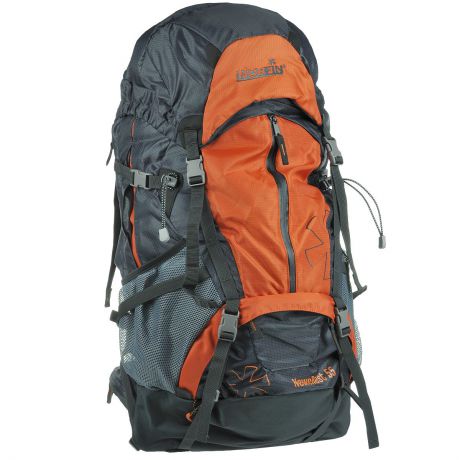 Рюкзак туристический Norfin "NeweRest", цвет: серый, оранжевый, 55 л