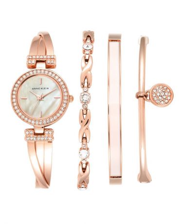 Наручные часы женские Anne Klein Ring, цвет: бледно-розовый. 2238 RGST